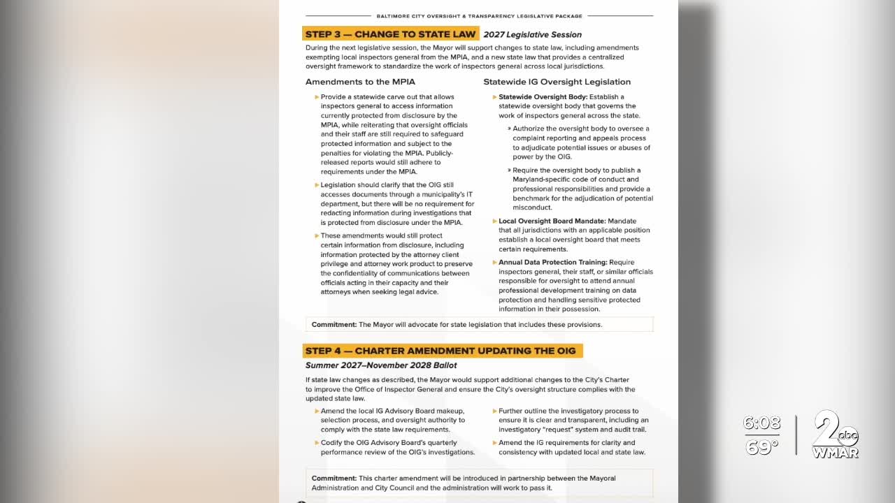 Mayor announces proposed changes to inspector general's office