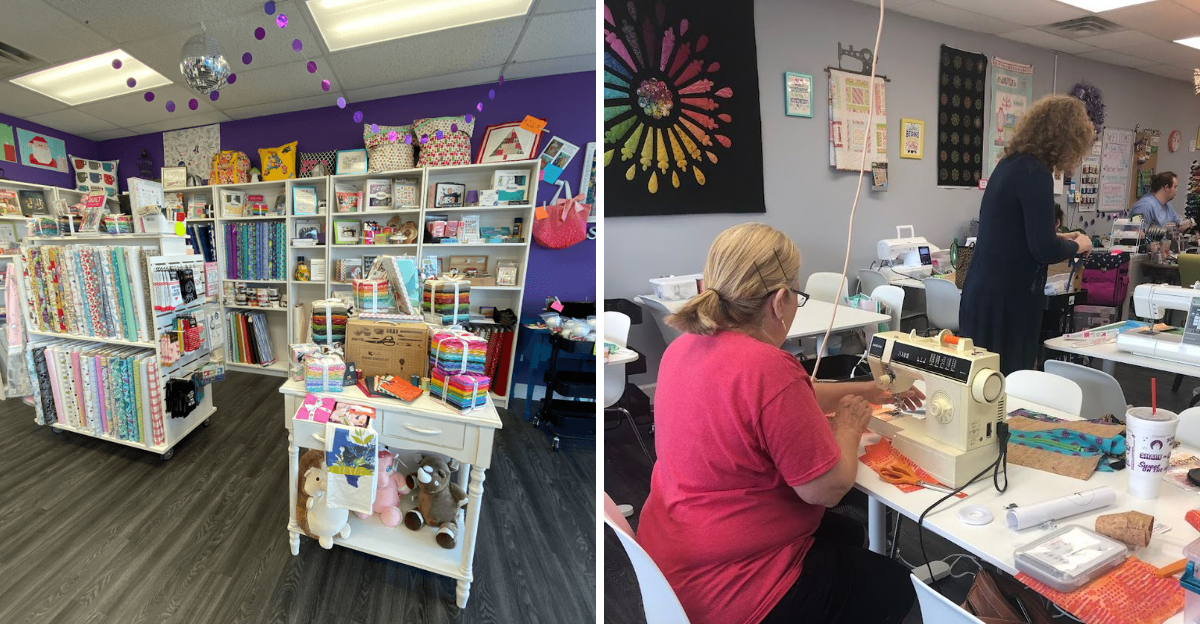 This Texas fabric shop also offers classes, open crafting space ...