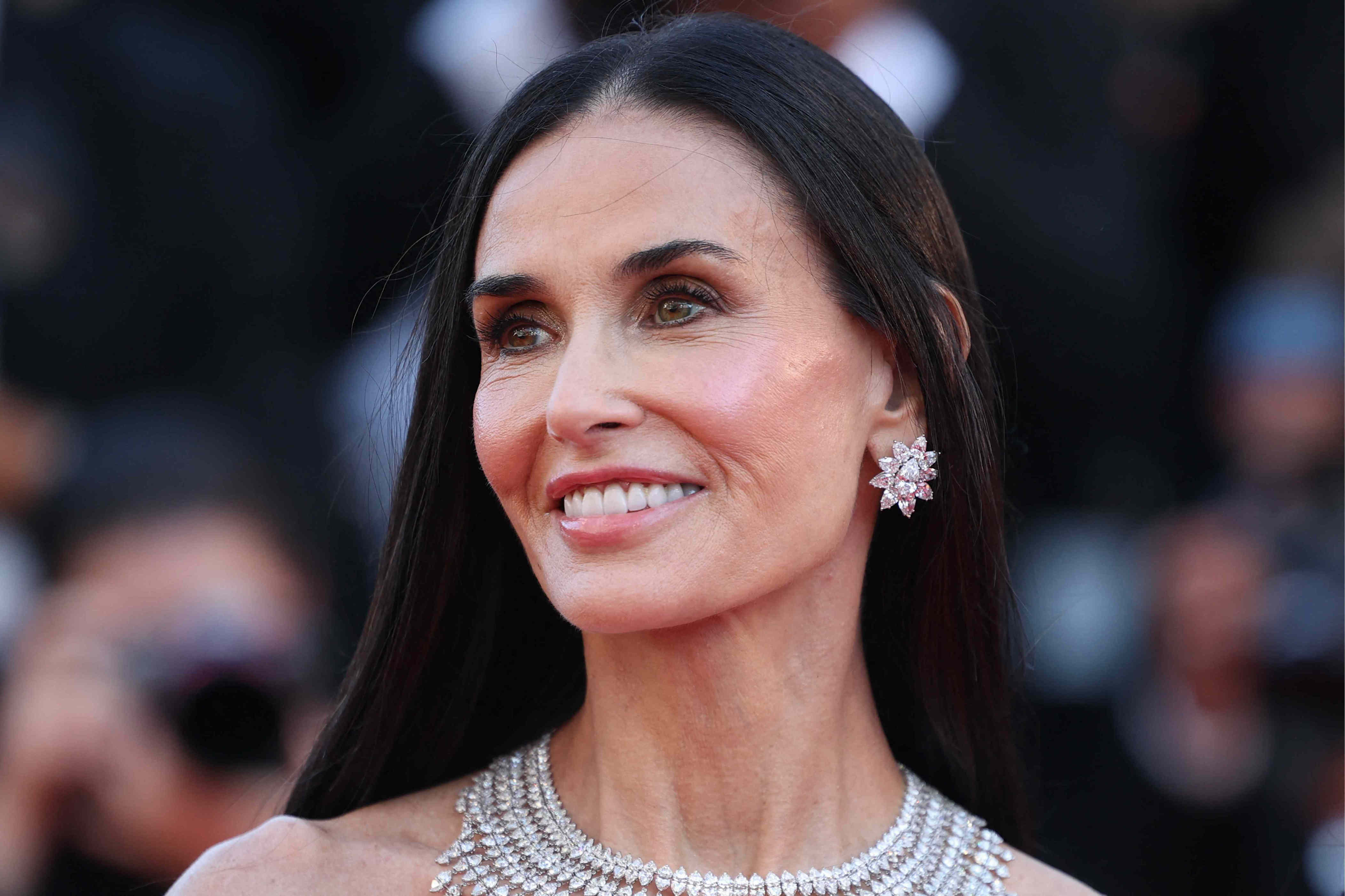 Demi Moore, 63, just co-signed the puddle-proof denim cut we've seen on ...