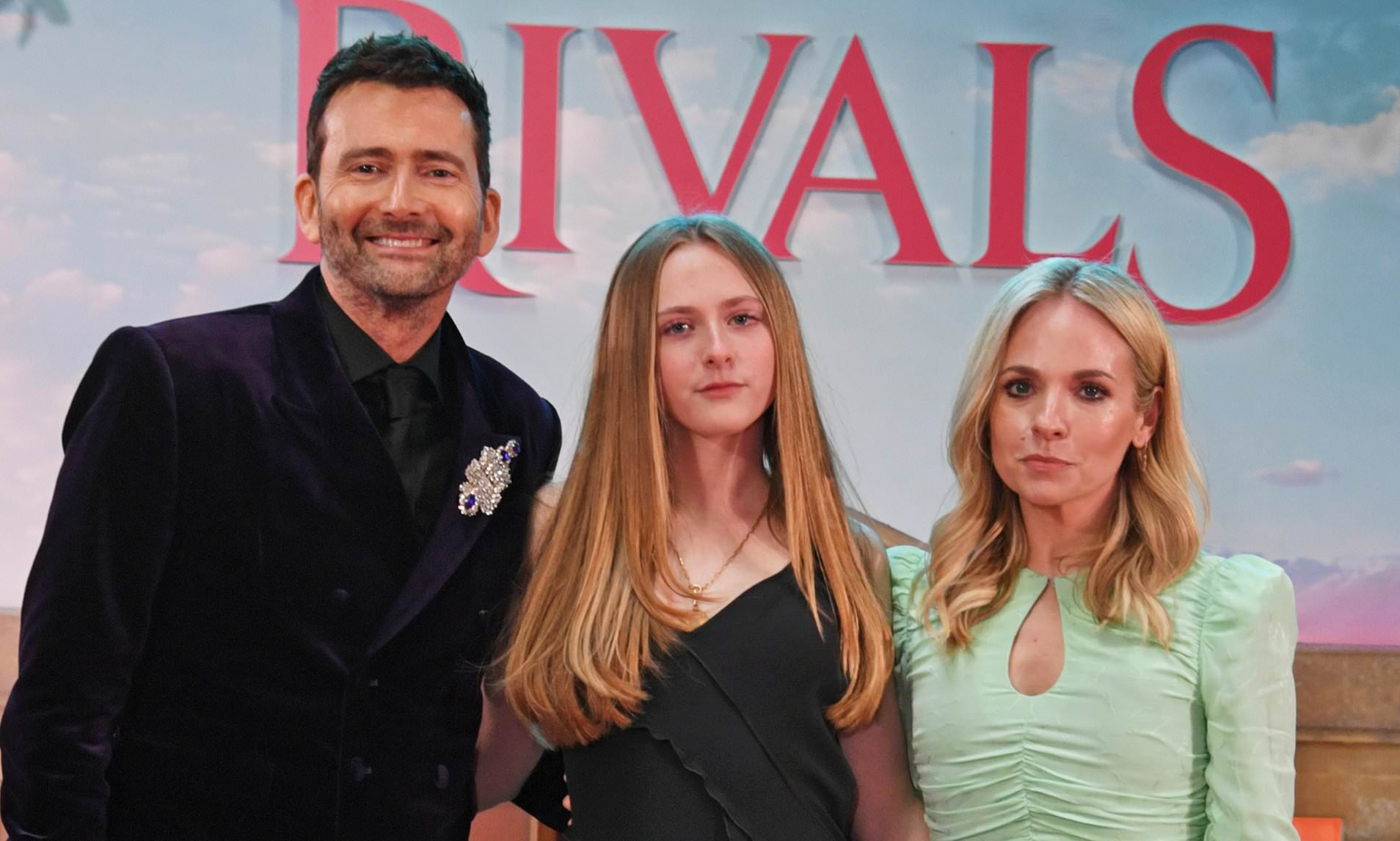 David Tennant poses with glamorous wife Georgia and daughter Olive, 14 ...