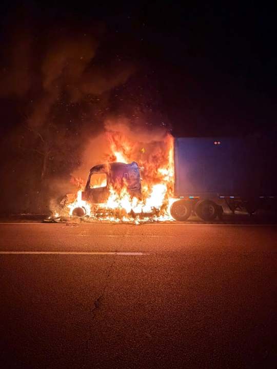 Truck carrying soup cans in Wisconsin bursts into flames, causes ...