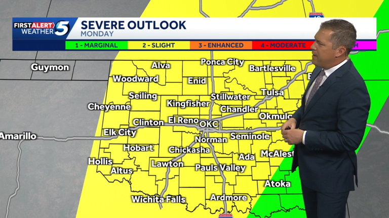 Timeline: Thursday starts 5 days of severe storm risk across Oklahoma