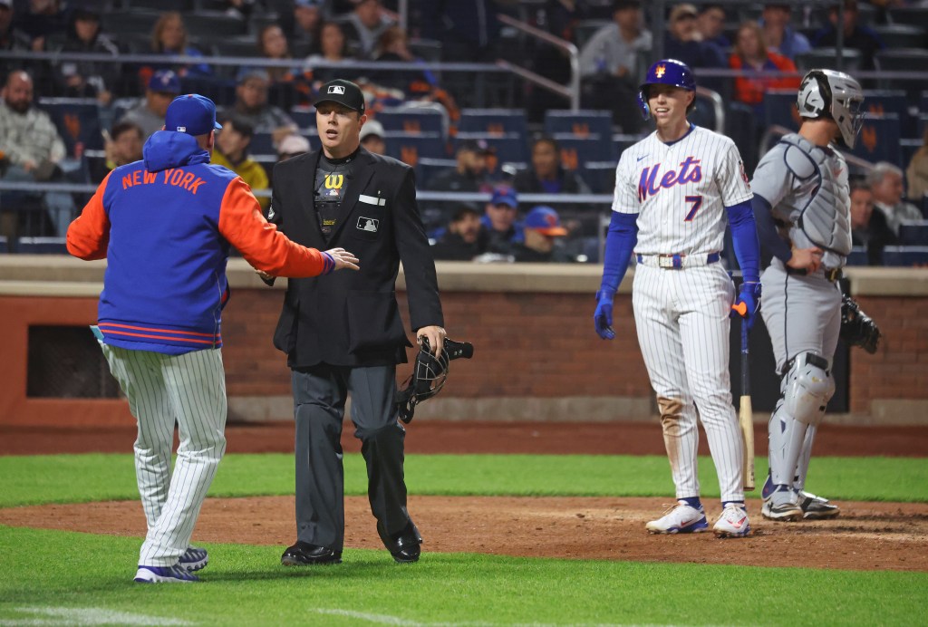 Mets’ Brett Baty loses challenge in ABS umpire controversy