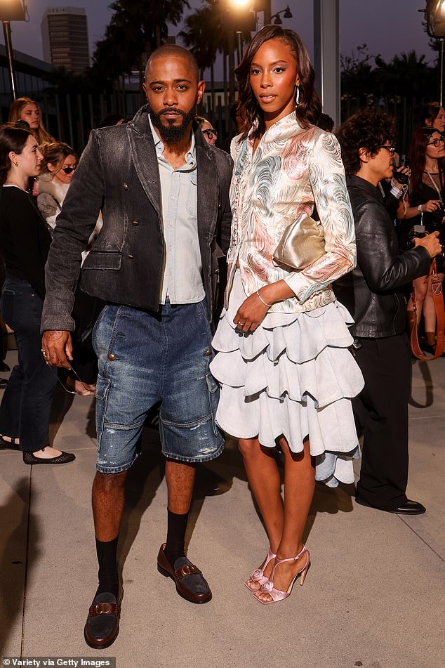 Miley Cyrus is shockingly under-dressed in double denim at starry Dior ...