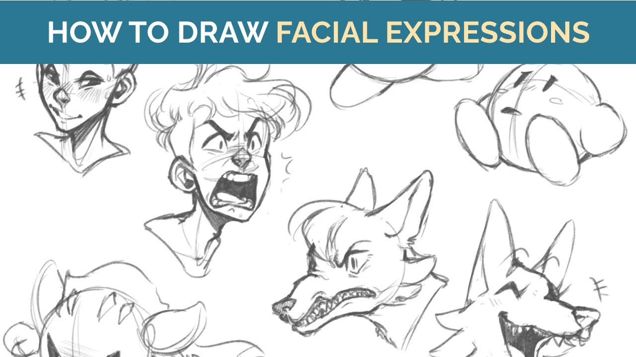 How artists create expressive cartoon and anime faces