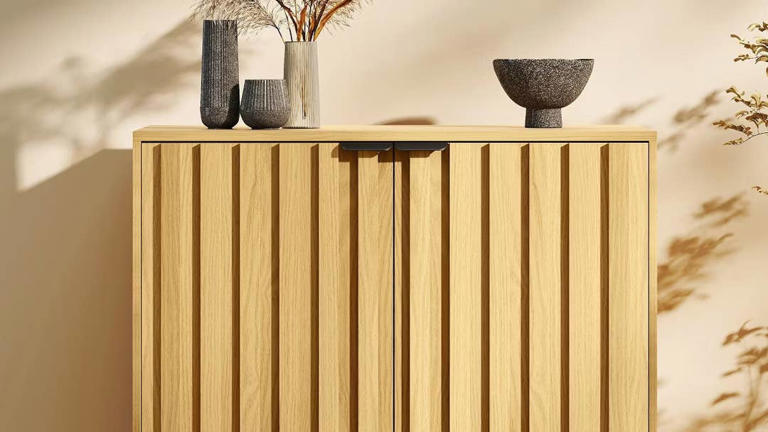 Target’s $300 storage cabinet with a high-end design and adjustable ...