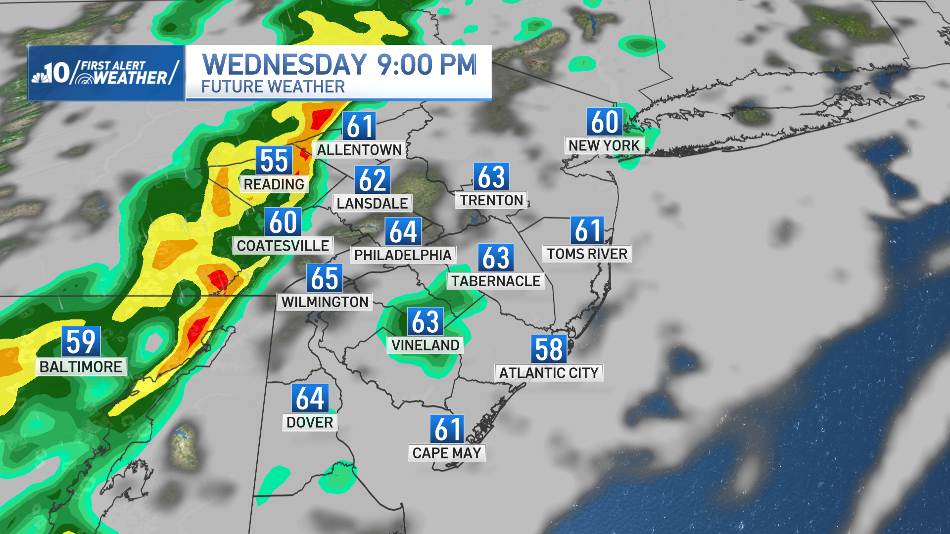 Rain tonight, storms and then warming into weekend