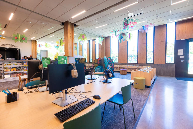 Gresham’s massive new library has a rooftop terrace, podcast studio ...