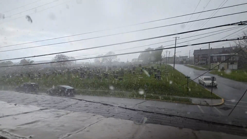 Strong storms blow through the Northeast