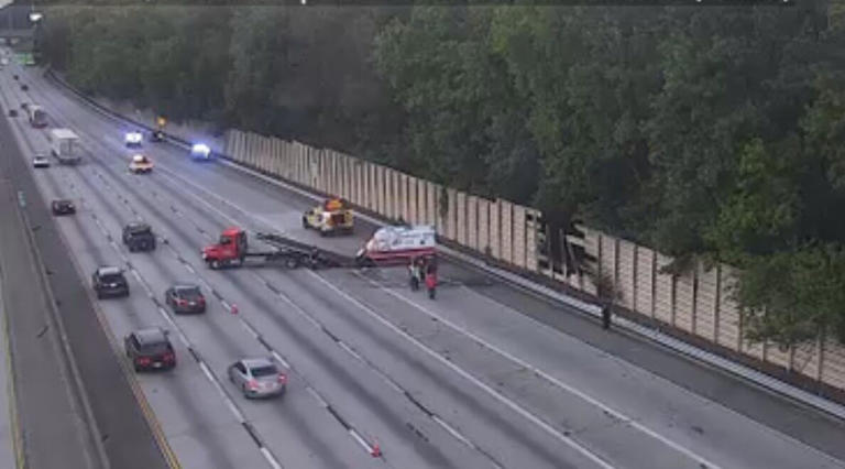 I-285 South in DeKalb County reopens after overturned ambulance shut ...