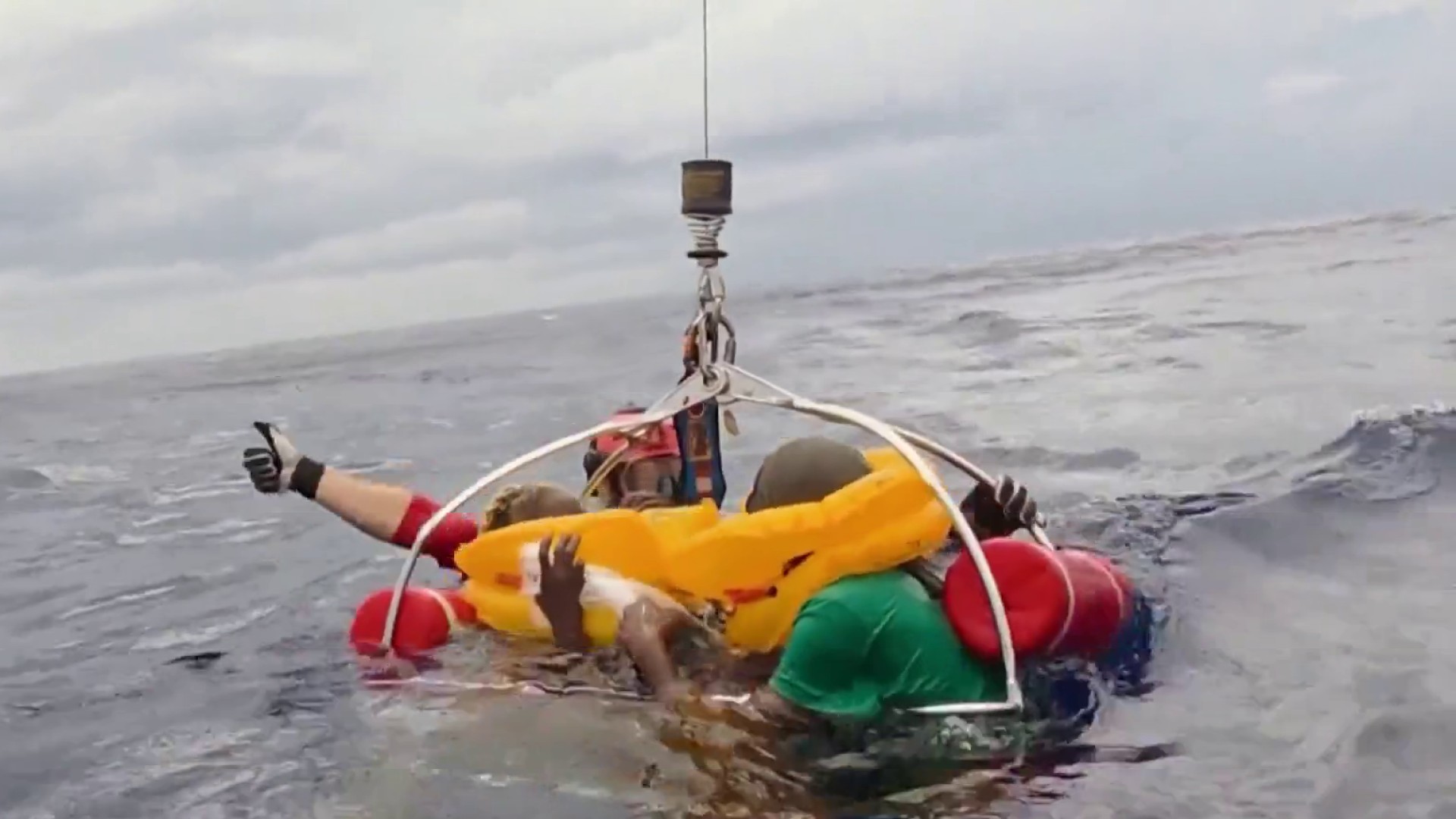 New video shows incredible rescue of plane crash survivors