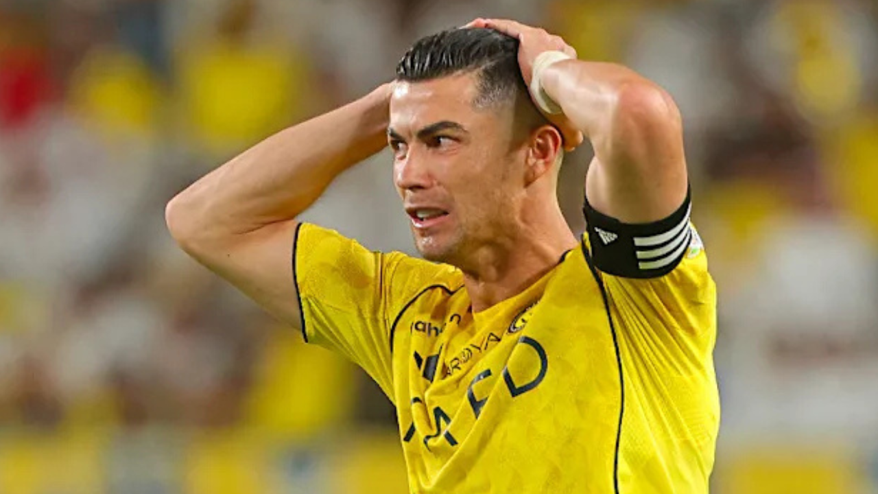 Cristiano Ronaldo watches in disbelief after Al Nassr suffer cruel 98th ...