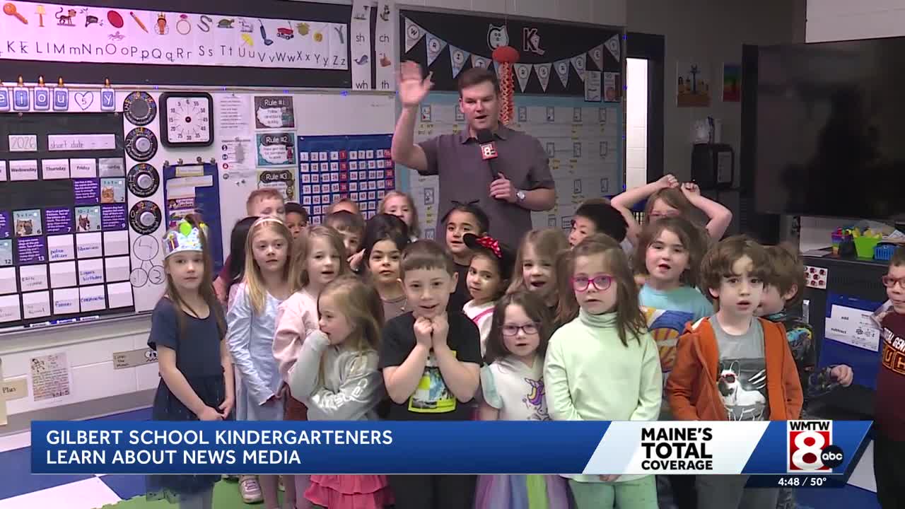 Kindergartners in Augusta learn about the news