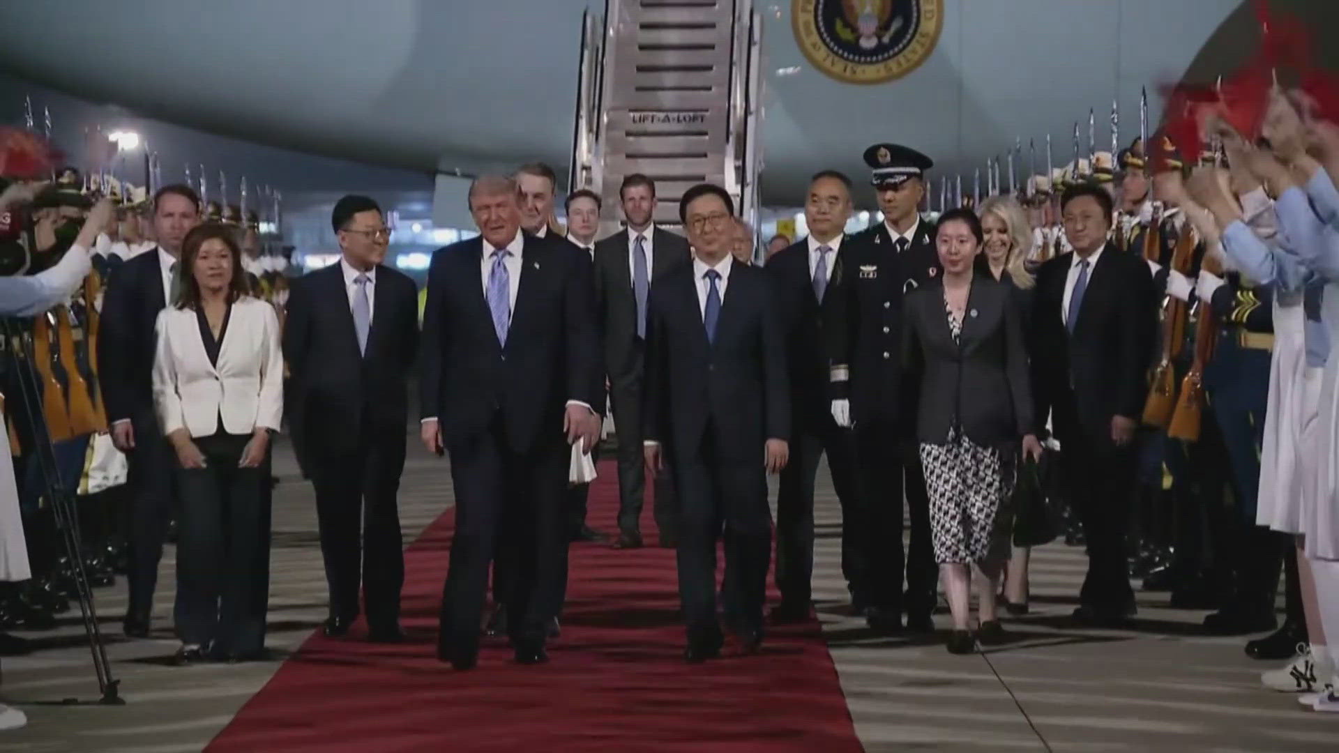 President Trump has arrived in China for his high-stakes meeting with ...