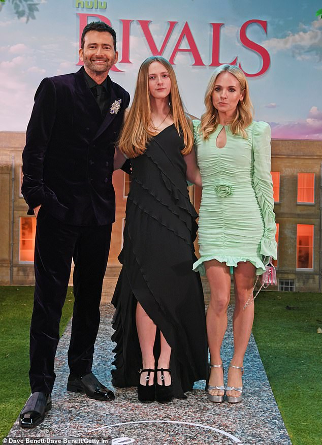 David Tennant poses with glamorous wife Georgia and daughter Olive, 14 ...