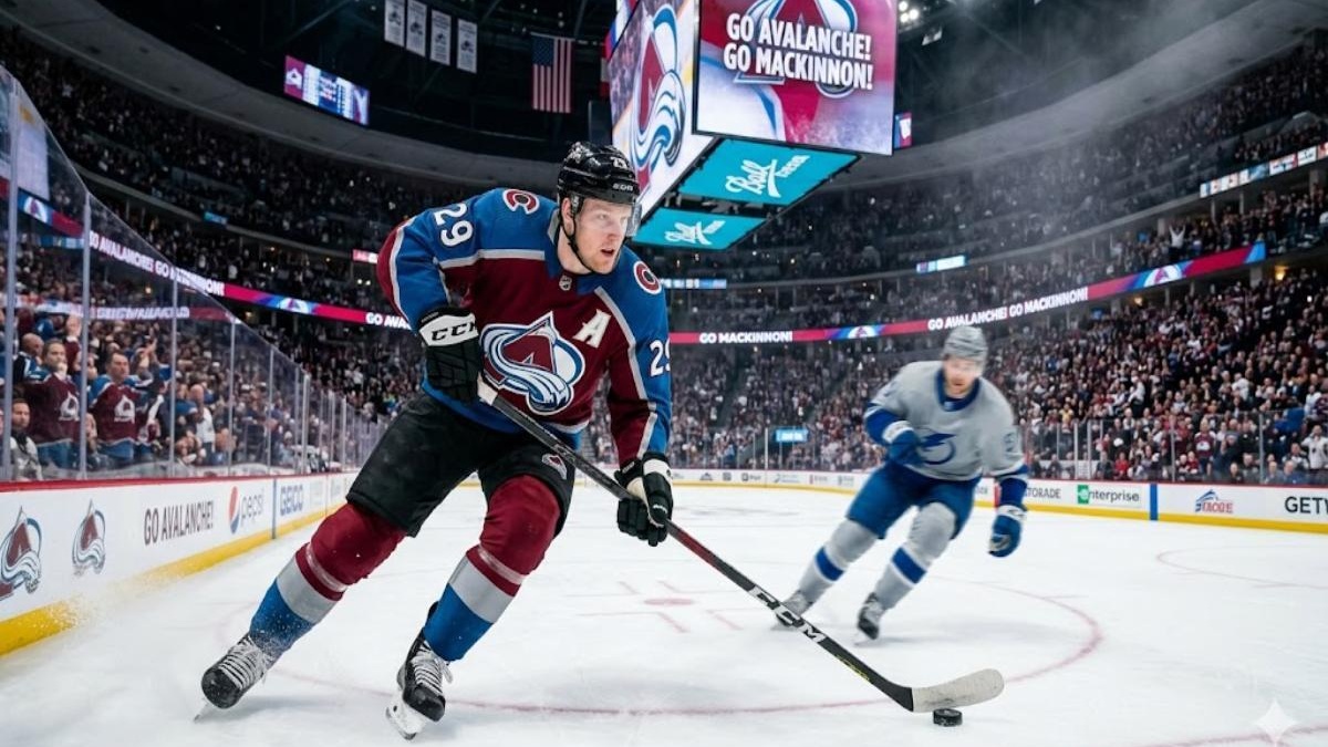 Avalanche face major injury scare as Nathan MacKinnon leaves Wild game ...