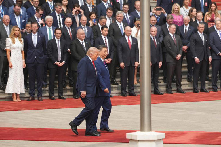 Lara Trump's bold outfit choice for China's President Xi meeting ...