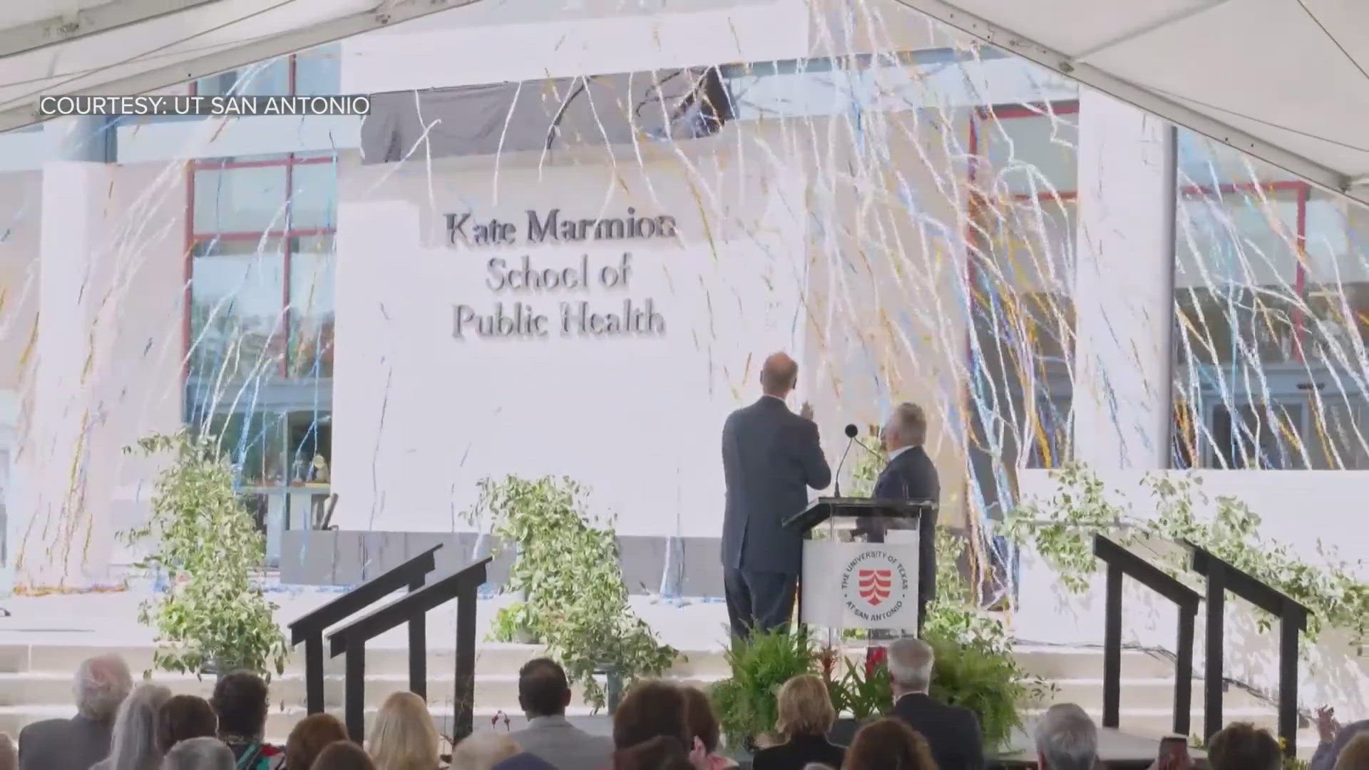UTSA holds naming ceremony for School of Public Health in honor of Kate ...