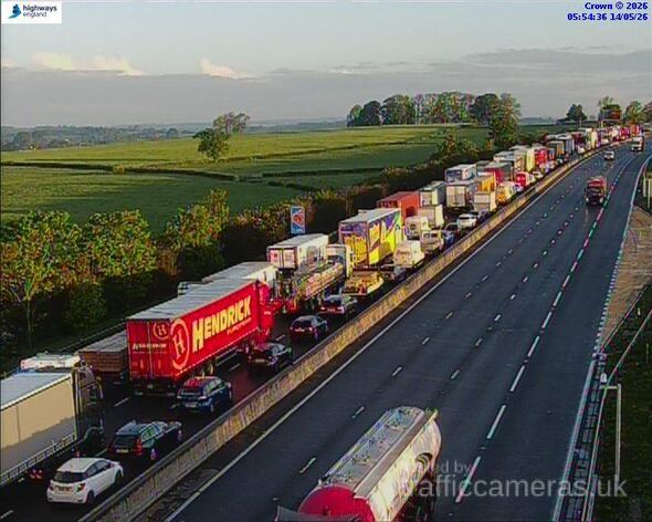 M6 Stoke crash live: Huge queues on Staffordshire motorway as traffic held