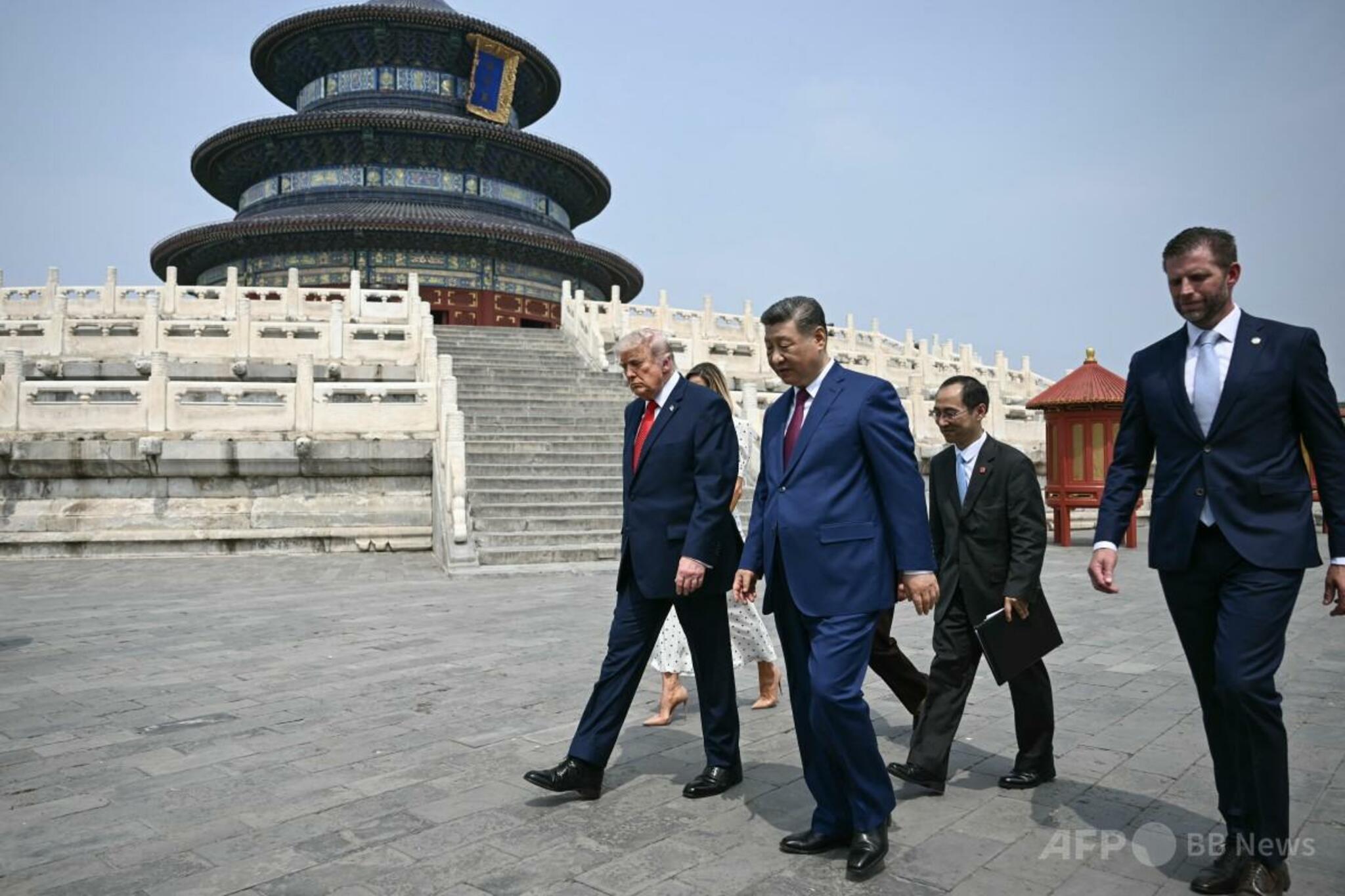 トランプ氏、習氏と天壇公園散策「中国は美しい」