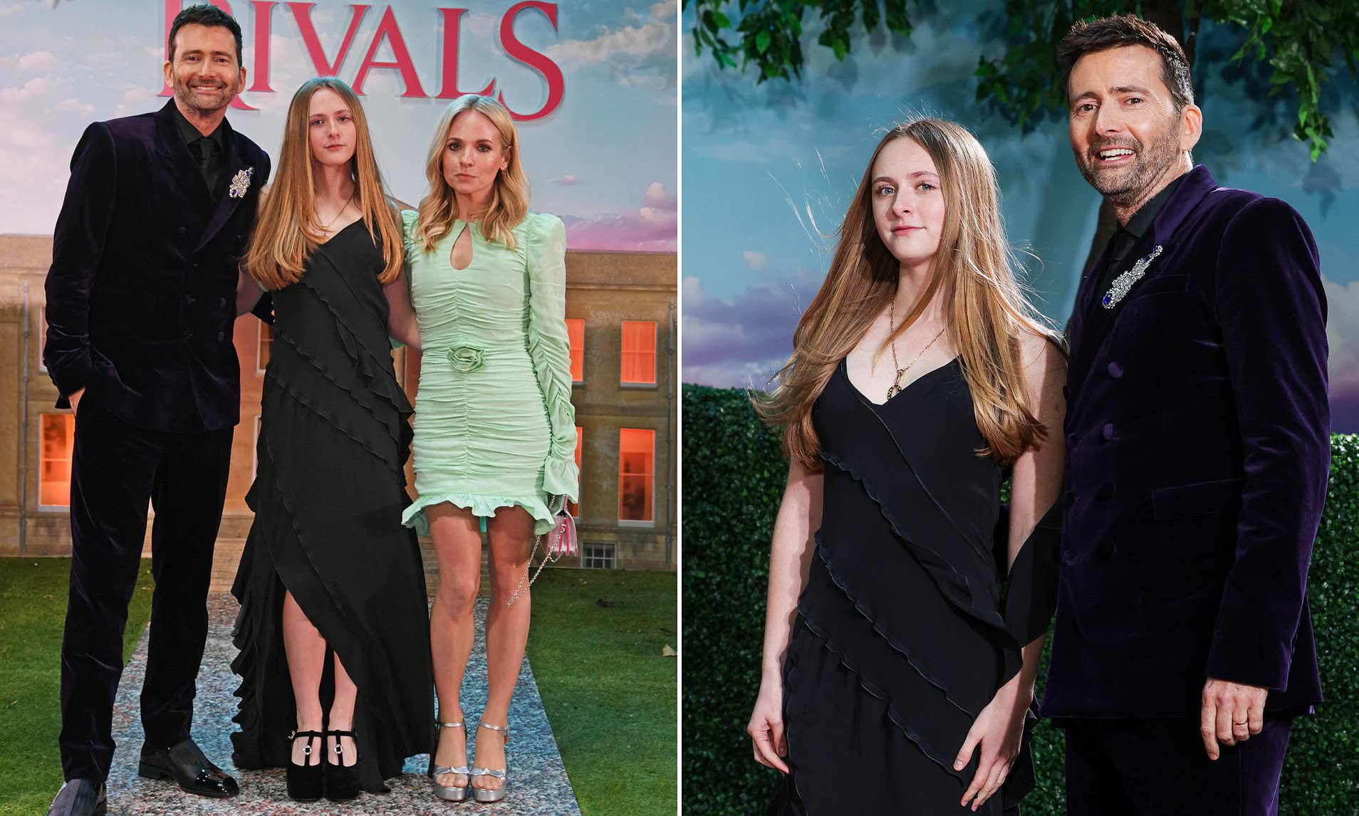 David Tennant poses with glamorous wife Georgia and daughter Olive, 14 ...