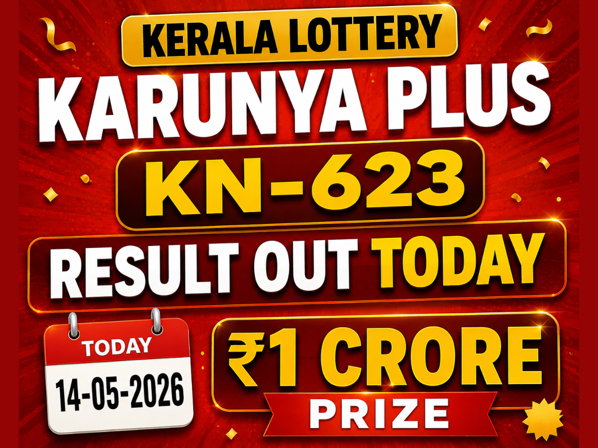 Kerala Lottery Karunya Plus KN-623 result out today (14-05-2026); ₹1 ...