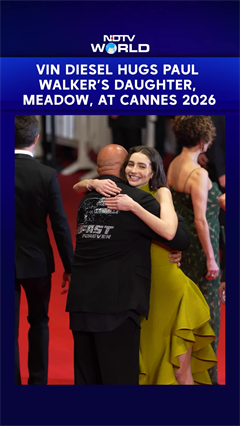 Vin Diesel hugs Paul Walker's daughter Meadow at Cannes 2026 Red Carpet