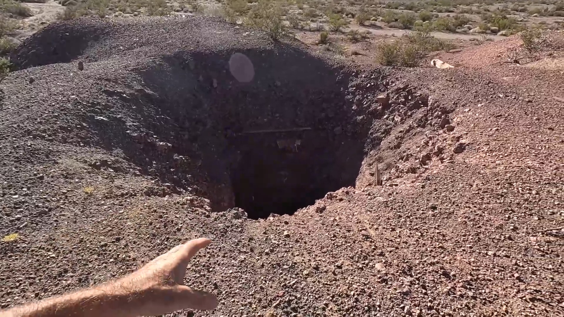 A man parked, hiked in, reached the mine shaft - and turned around like ...