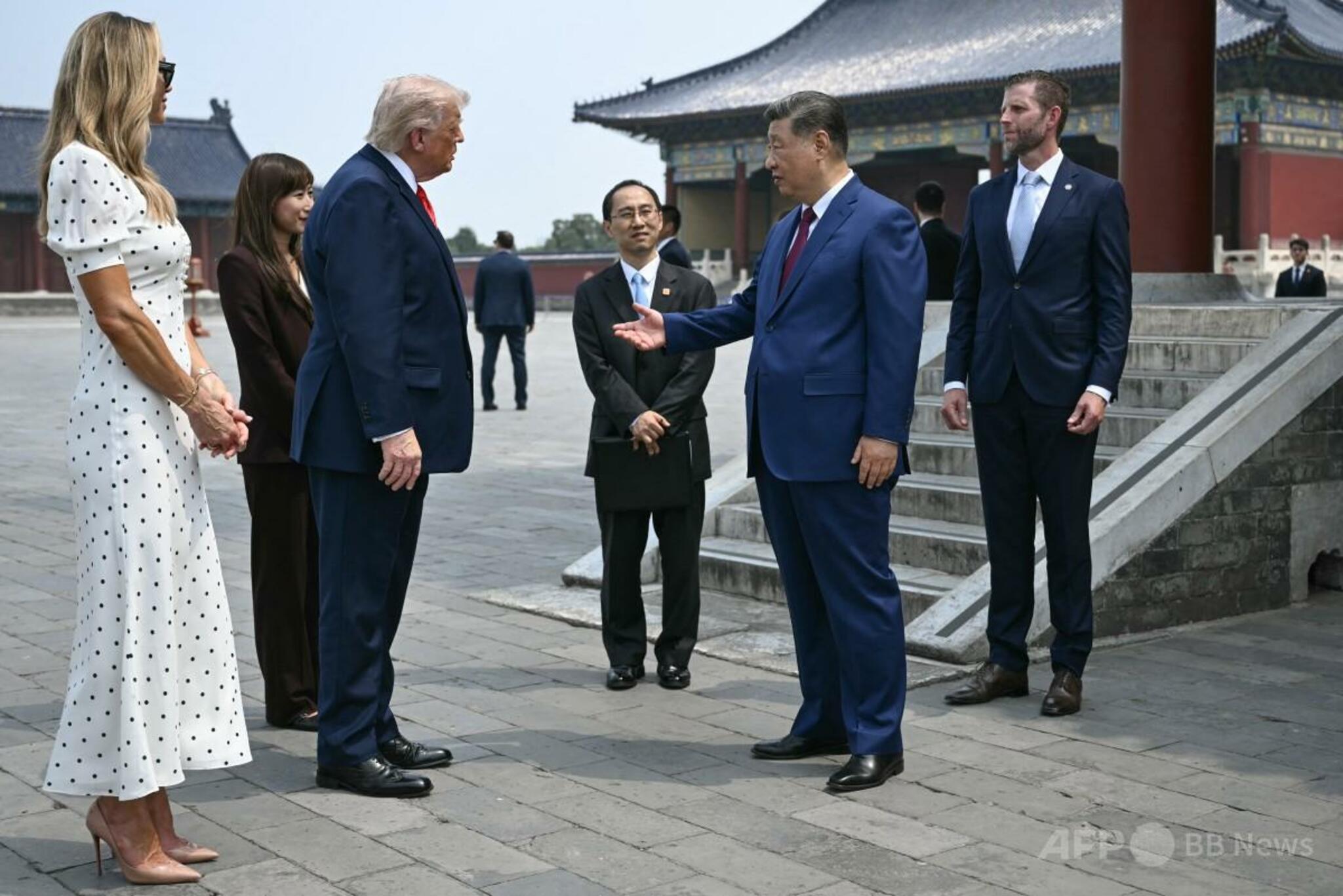 トランプ氏、習氏と天壇公園散策「中国は美しい」