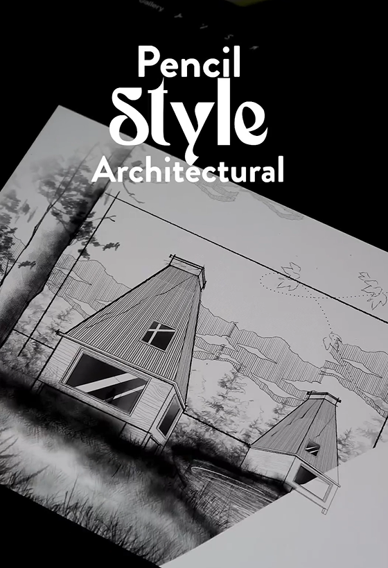 Pencil Style Architectural Rendering in Minutes 50 Brushes Technique