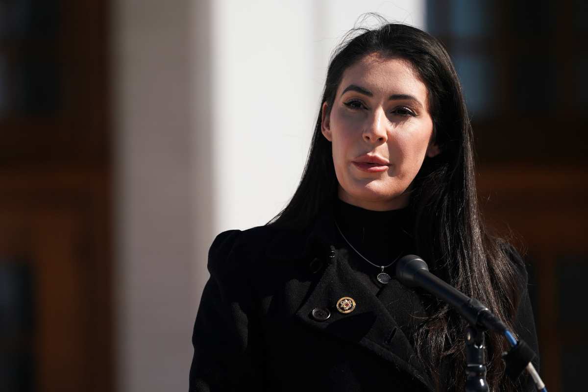 CHAPPAQUA, NEW YORK - FEBRUARY 27: U.S. Rep. Anna Paulina Luna (R-FL) speaks to the media outside the Chappaqua Performing Arts Center as former U.S. President Bill Clinton testifies in a closed-door deposition with the House Oversight Committee on February 27, 2026 in Chappaqua, New York. Former U.S. President Bill Clinton is set to provide testimony to the Republican-led House Oversight Committee as part of an ongoing inquiry into the late sex offender Jeffrey Epstein's case. Former U.S. Secretary of State Hillary Clinton gave her deposition the previous day. (David Dee Delgado/Getty Images)