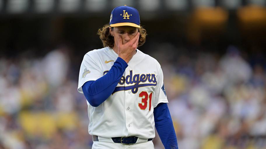 Dodgers' Tyler Glasnow suffers setback, shut down in concerning update