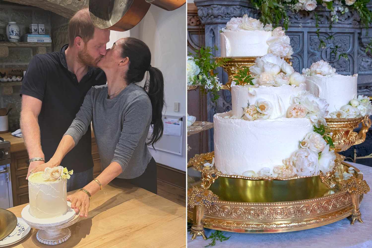 Meghan Markle and Prince Harry recreate their royal wedding cake for at ...