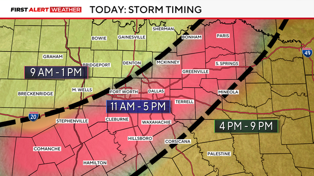 North Texas expecting severe storms late Tuesday morning into the early ...