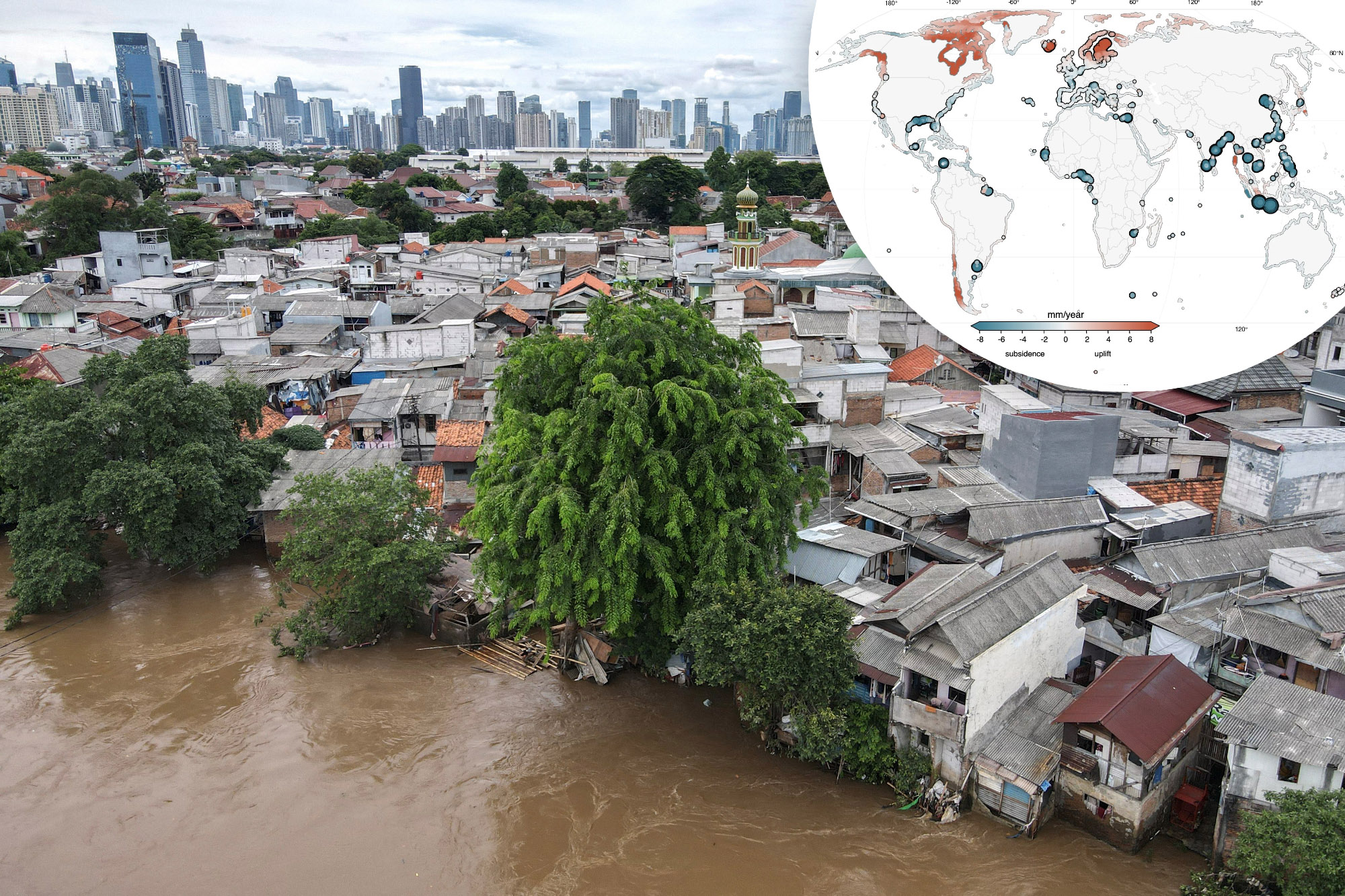 ‘Sheer weight’ of cities is pushing famous locations under water, study ...
