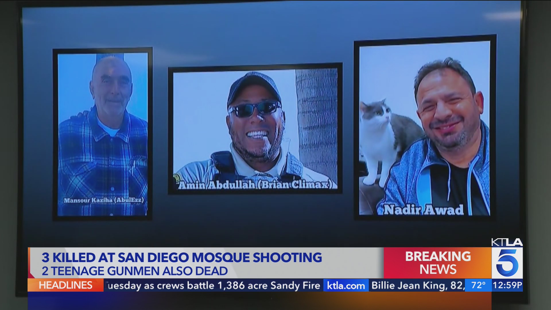 3 victims killed in San Diego mosque shooting identified