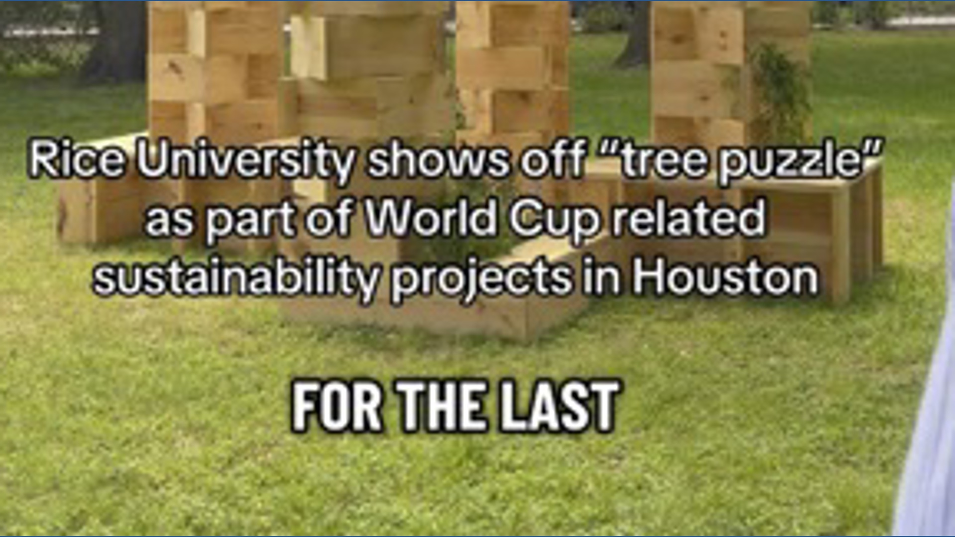 Rice University shows off sustainability project ahead of World Cup