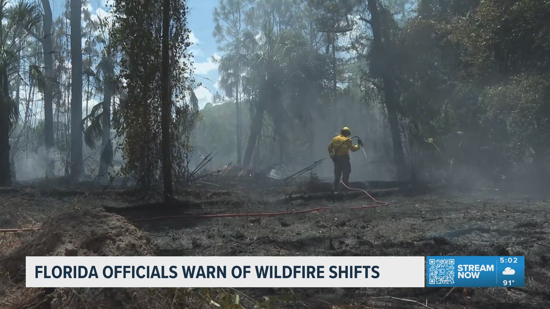 Crews fight fire sparked by lightning in Crystal River as Florida ...