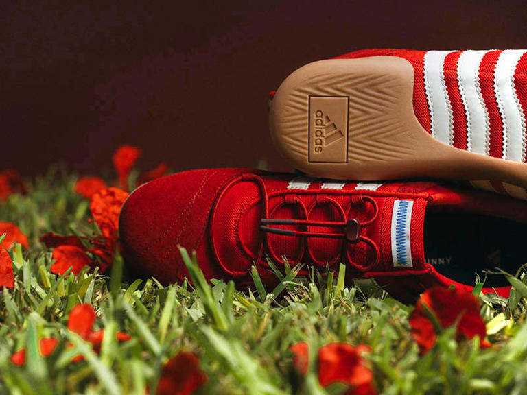 Bad Bunny's red Adidas ballerina colorway is dropping on Complex