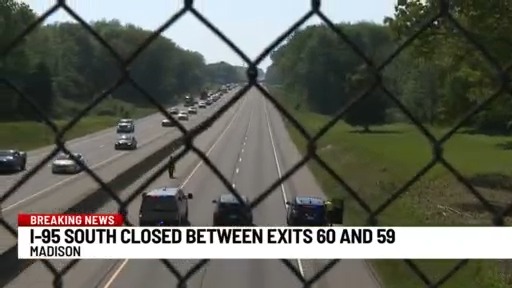 'Serious' crash closes I-95 South in Madison