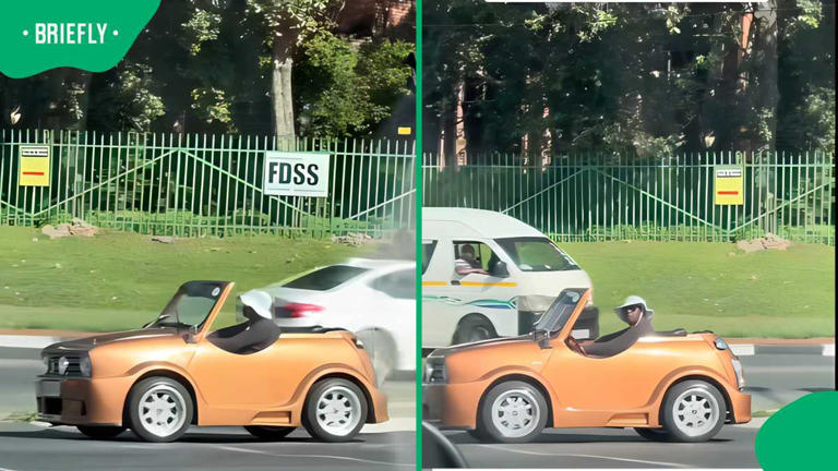 Small unusual micro-car spotted in South Africa goes viral with funny ...
