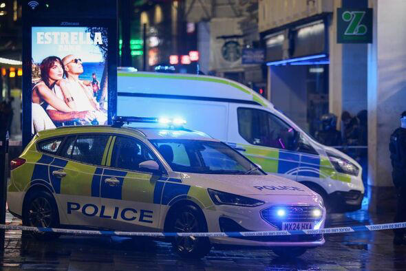 Police helicopter circles Manchester after suspected stabbing in city ...
