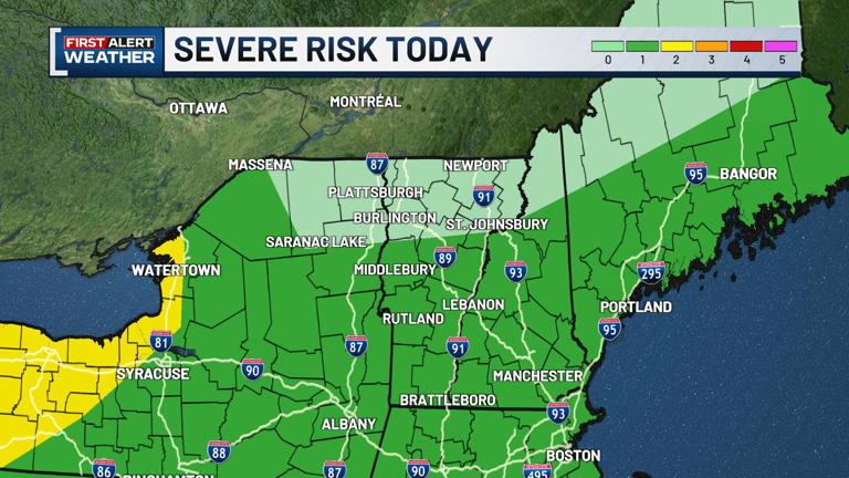 Severe risk lowered for Tuesday afternoon, but storms are still possible