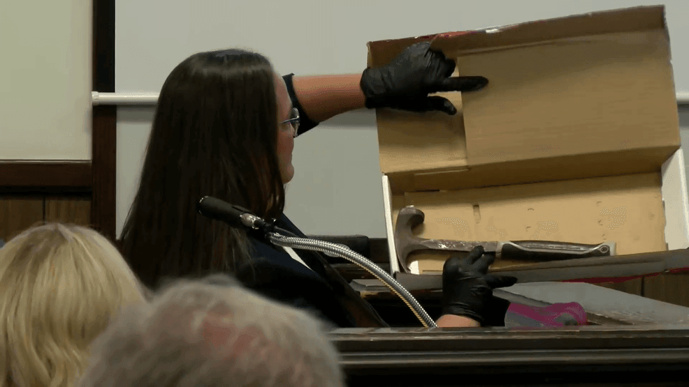 Hammer shown to jury on day two of Jordan Allen murder trial