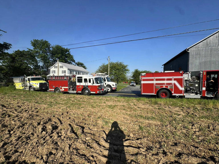 4 hospitalized after fiery crash leaves car scorched