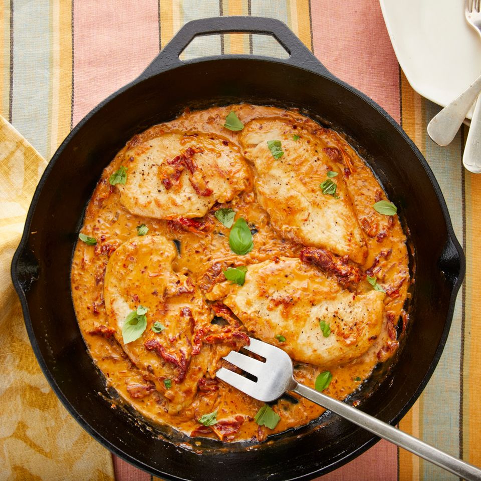 Chicken Cutlets With Sun-Dried Tomato Cream Sauce
