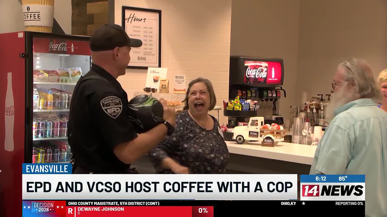 EPD, VCSO host 'Coffee with a Cop' Tuesday in Evansville