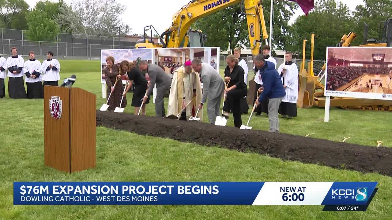 Dowling Catholic breaks ground on major campus expansion tied to $76 ...