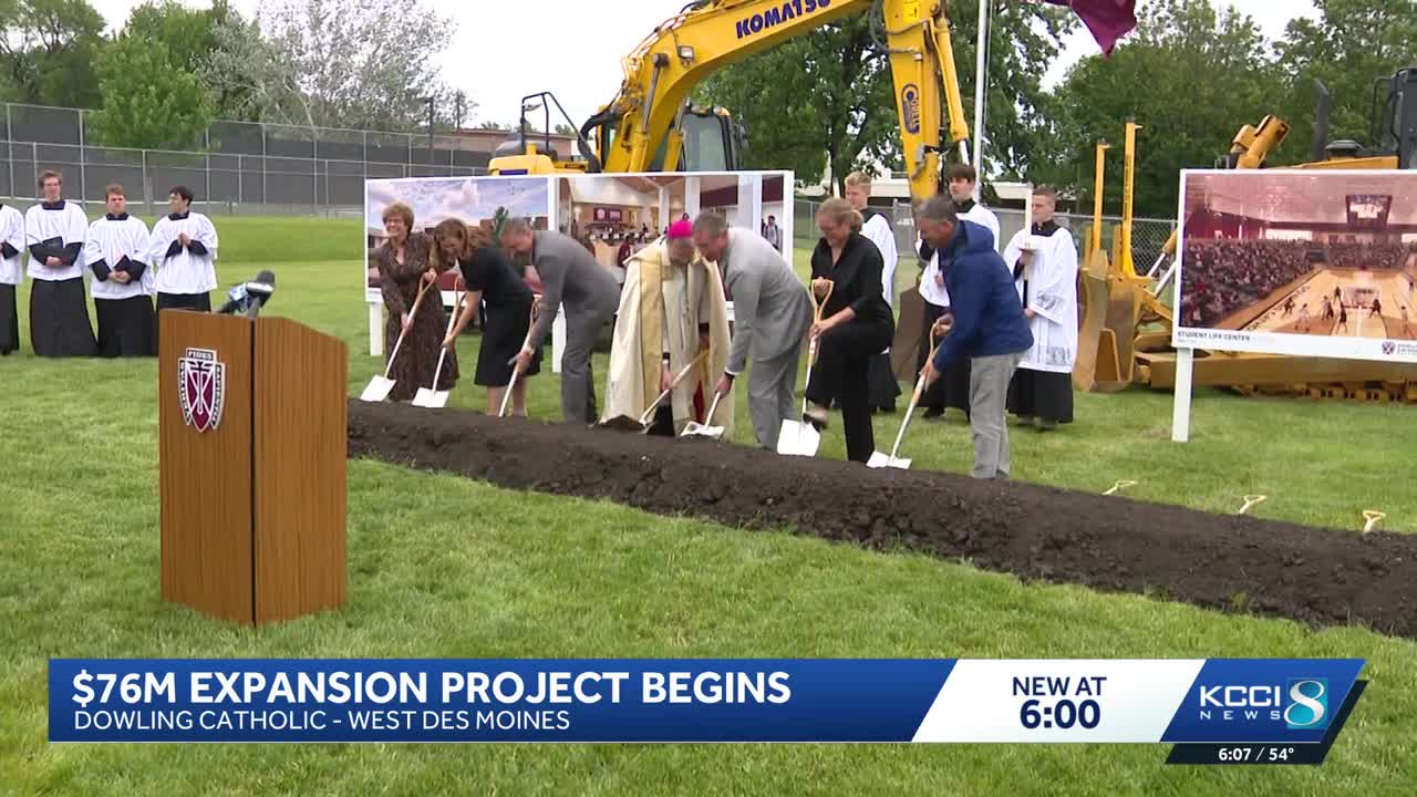 Dowling Catholic breaks ground on campus project as $76M campaign moves ...