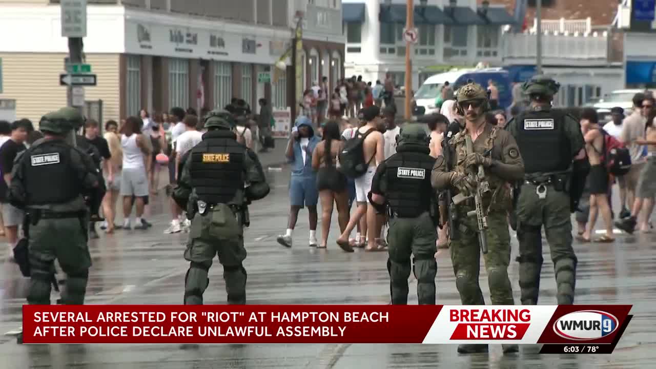 Several charged with riot at Hampton Beach after police declare ...